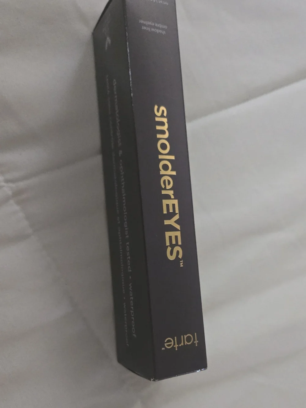 tarte smolderEYES Eyeliner Pencil in Black and Gold Box